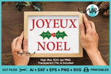 SVG Christmas Saying Joyeux Noel