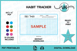 Printable Daily Monthly Habit Tracker