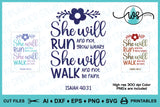 SVG Inspirational Isaiah 40-31 She will walk and not be weary
