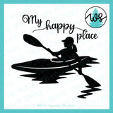 SVG Kayak Logo SVG, My Happy Place