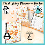 Printable Thanksgiving Planner