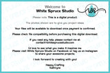 SVG Welcome Spring Watering Can Bird