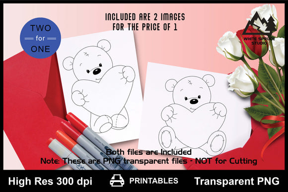 Printable Baby Bear Big Heart