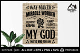 SVG Inspirational Logo, Way Maker