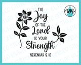 SVG Inspirational Logo, The Joy of the Lord is Your Strength