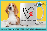 SVG Dog Logo, Love Me Love My Dog