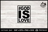 SVG Inspirational Logo, God is Love