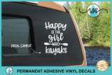 Decal Happy is the Girl Who Kayaks