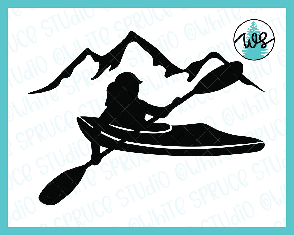 Decal Kayak Girl – White Spruce Studio
