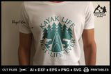 SVG Kayak Logo, Kayak Life Best Life Ever