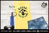 SVG Kayak Logo, Kayak Take Me Away