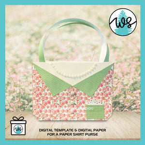 3D Paper Purse Template Shirt Design