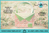 3D Paper Purse Template Shirt Design