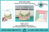 3D Paper Purse Template Shirt Design