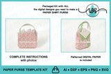 3D Paper Purse Template Shirt Design