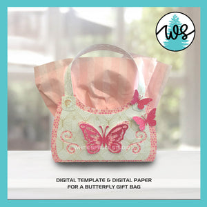 3D Paper Purse Template, 3D Butterfly