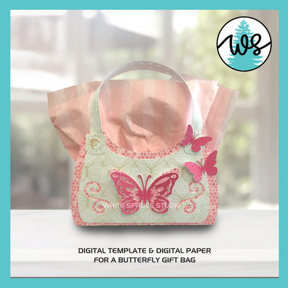 3D Paper Purse Template, 3D Butterfly