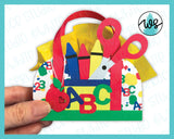 3D Paper Purse Template, ABC123