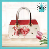 3D Paper Purse Template, Key to My Heart