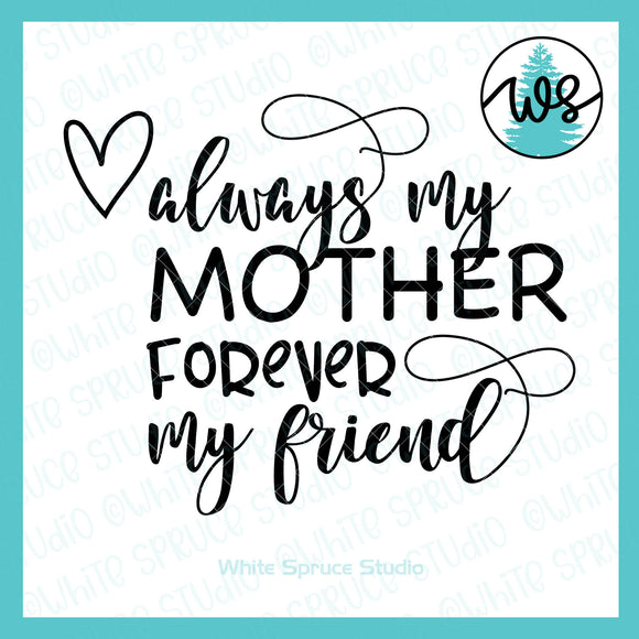 SVG Mother's Day Logo, Always My Mother