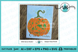 SVG Autumn Logo, Pumpkin Kisses & Harvest Wishes