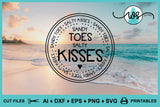 SVG Summer Logo, Beach Words