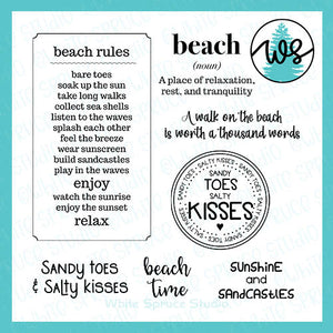 SVG Summer Logo, Beach Words