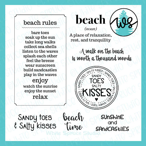 SVG Summer Logo, Beach Words