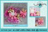 SVG Spring Bow Topper Bunny Crafts