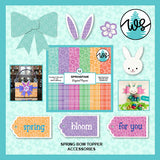 SVG Spring Bow Topper Bunny Crafts