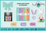SVG Spring Bow Topper Bunny Crafts