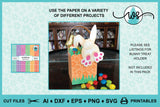 SVG Spring Bow Topper Bunny Crafts