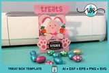 Bunny Treat Box SVG Template | Easter Candy Box