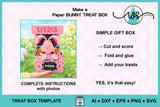 Bunny Treat Box SVG Template | Easter Candy Box
