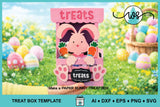 Bunny Treat Box SVG Template | Easter Candy Box