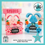 Bunny Treat Box SVG Template | Easter Candy Box
