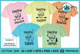 Outdoor Girl SVG Logos: Kayak, Fish, Hunt, Hike, Camp