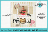 Cat Scrapbook Page SVG: Cat Lover Crafting Kit (Digital Download)