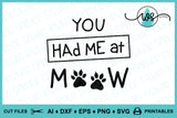 SVG Cat Logo, Had Me at Meow