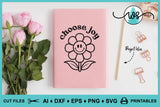 Choose Joy Retro SVG PNG DXF | Positive Quote Cut File