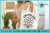 Choose Joy Retro SVG PNG DXF | Positive Quote Cut File