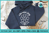 Choose Joy Retro SVG PNG DXF | Positive Quote Cut File