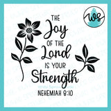 SVG Inspirational Logo, The Joy of the Lord is Your Strength