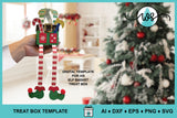 Christmas 3D Elf Treat Box SVG Template