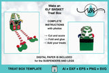Christmas 3D Elf Treat Box SVG Template