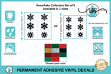 Decals Snowflake Ornament Set