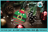 Christmas Ornament Gift Tag SVG Bundle