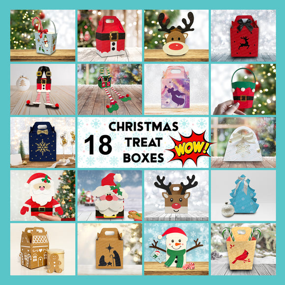 Christmas Treat Box Bundle, Festive Gift Box Collection