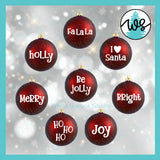 SVG Christmas Ornament Jolly Collection