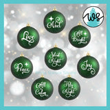 SVG Christmas Ornament Silent Night Collection